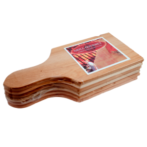 Mini Handled Cedar Grilling Planks - 6-Pack
